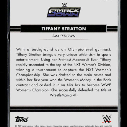 2026 Topps Chrome WWE National Sports Collectors Convention Tiffany Stratton