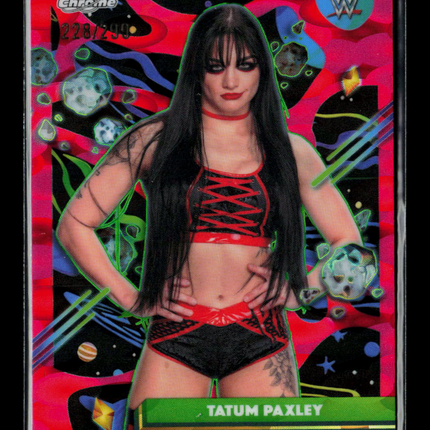 2026 Topps Chrome WWE Tatum Paxley #131 Pink Refractor 228/290