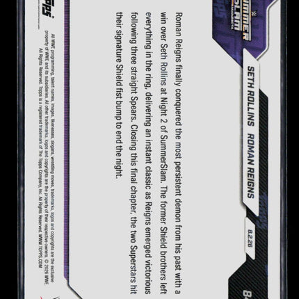 2026 Topps Now WWE Roman Reigns Seth Rollins #84