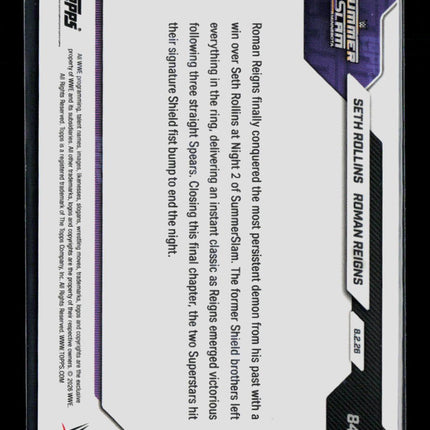 2026 Topps Now WWE Roman Reigns Seth Rollins #84