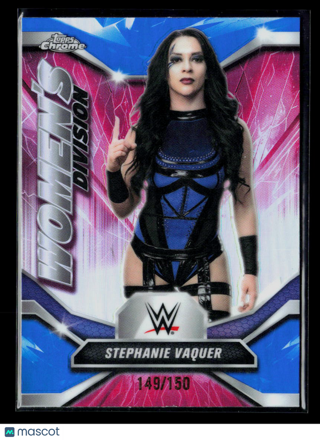 2026 Topps Chrome WWE Stephanie Vaquer #WDV-13 Blue 149/150