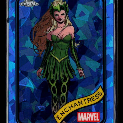 2025 Topps Chrome Marvel Sapphire Amora Enchantress #43