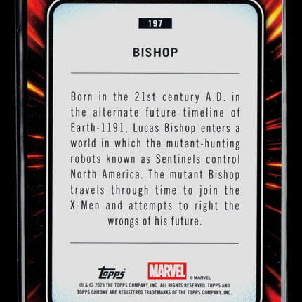 2025 Topps Chrome Marvel Sapphire Lucas Bishop Bishop #197