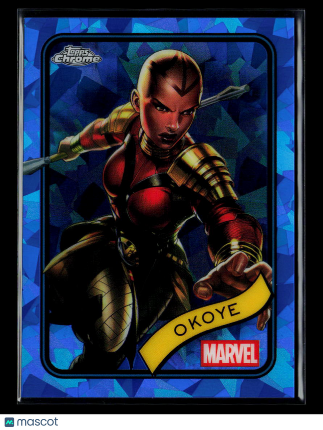 2025 Topps Chrome Marvel Sapphire Okoye #58