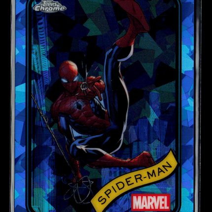2025 Topps Chrome Marvel Sapphire Peter Parker Spider-Man #101