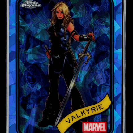 2025 Topps Chrome Marvel Sapphire Brunnhilde Valkyrie #187