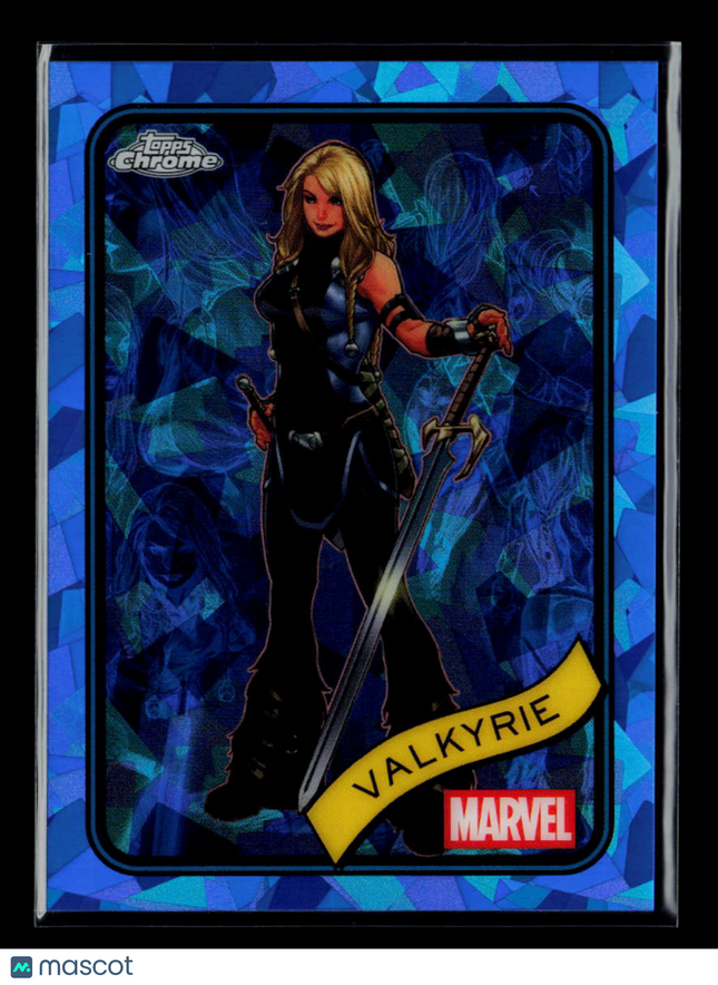2025 Topps Chrome Marvel Sapphire Brunnhilde Valkyrie #187