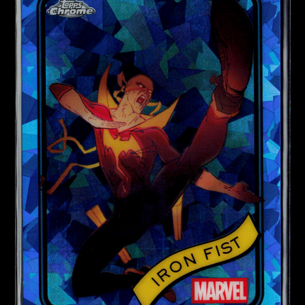 2025 Topps Chrome Marvel Sapphire Iron Fist Danny Rand Refractor Parallel #137