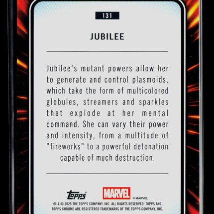 2025 Topps Chrome Marvel Sapphire Jubilee #131
