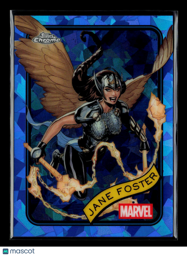 2025 Topps Chrome Marvel Sapphire Thor Valkyrie Jane Foster #90
