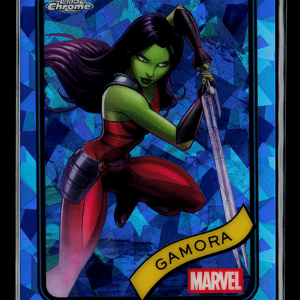 2025 Topps Chrome Marvel Sapphire Gamora #140