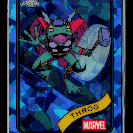 2025 Topps Chrome Marvel Sapphire Throg #46