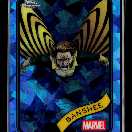 2025 Topps Chrome Marvel Sapphire Banshee #38