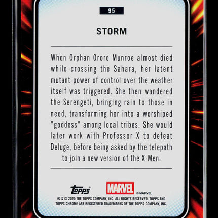 2025 Topps Chrome Marvel Sapphire Storm #95