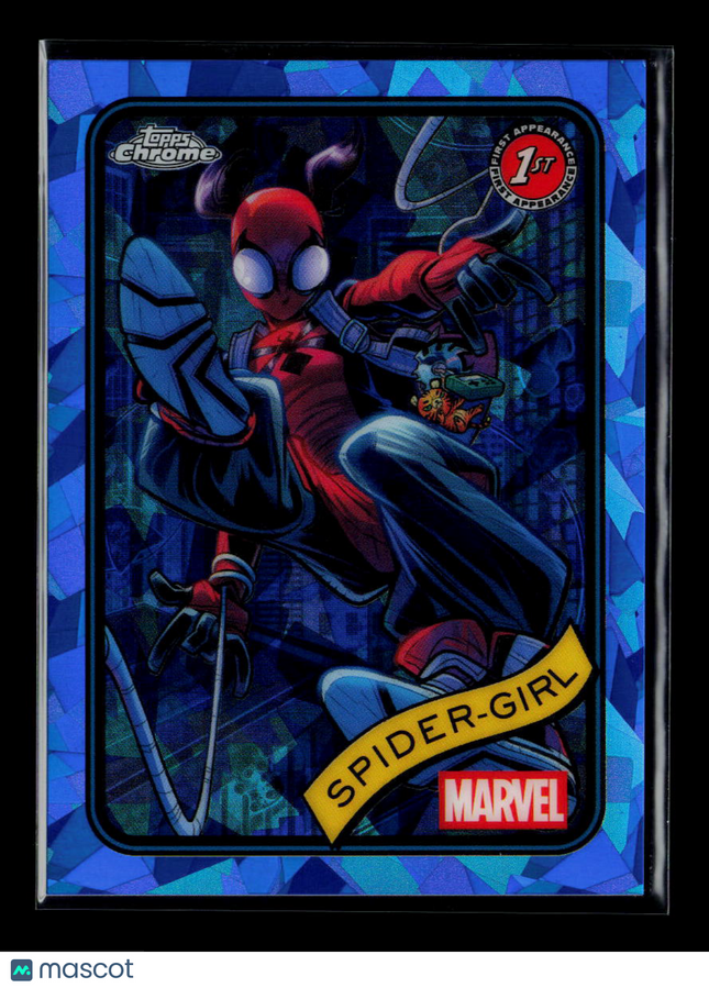 2025 Topps Chrome Marvel Sapphire Spider-Girl Makawalu Akana 1st Appearance #143