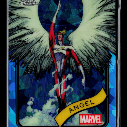 2025 Topps Chrome Marvel Sapphire Warren Worthington III Angel #186