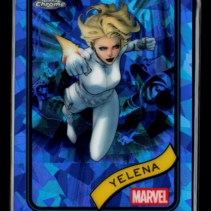 2025 Topps Chrome Marvel Sapphire Yelena Yelena Belova #83