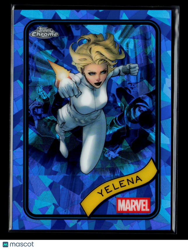 2025 Topps Chrome Marvel Sapphire Yelena Yelena Belova #83