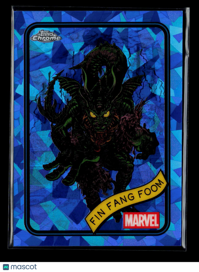 2025 Topps Chrome Marvel Sapphire Fin Fang Foom #53