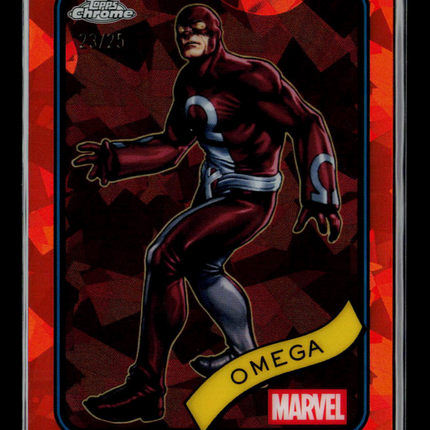 2025 Topps Chrome Marvel Sapphire Michael Pointer Omega 23/25 #196 orange