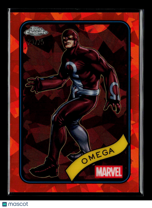 2025 Topps Chrome Marvel Sapphire Michael Pointer Omega 23/25 #196 orange