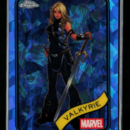 2025 Topps Chrome Marvel Sapphire Brunnhilde Valkyrie #187