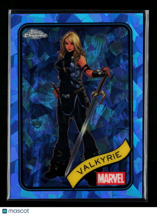 2025 Topps Chrome Marvel Sapphire Brunnhilde Valkyrie #187