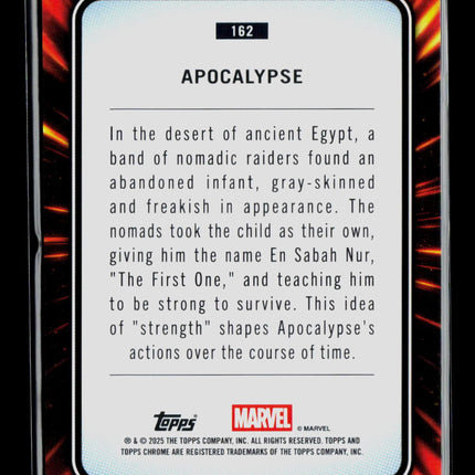 2025 Topps Chrome Marvel Sapphire Apocalypse #162