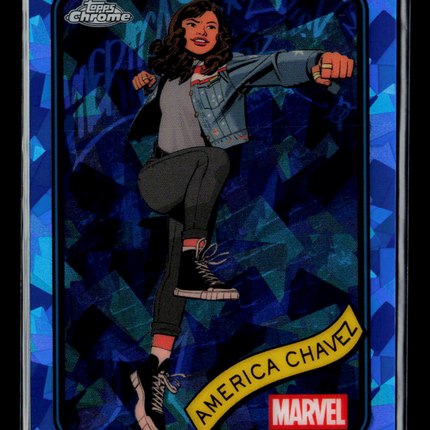 2025 Topps Chrome Marvel Sapphire America Chavez #153