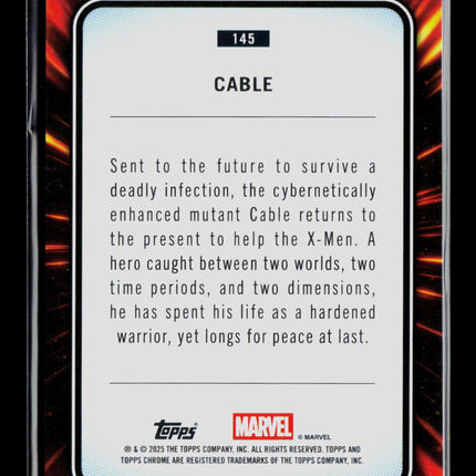 2025 Topps Chrome Marvel Sapphire Cable #145