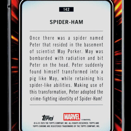 2025 Topps Chrome Marvel Sapphire Spider-Ham #142