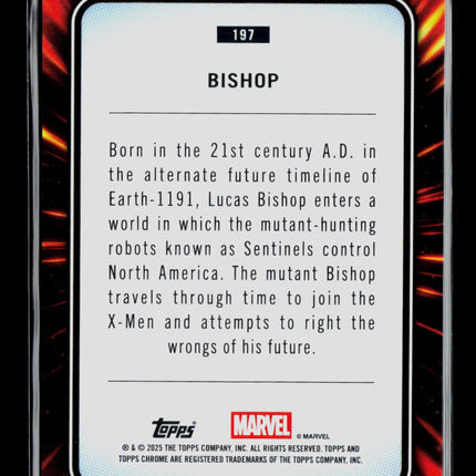 2025 Topps Chrome Marvel Sapphire Bishop #197
