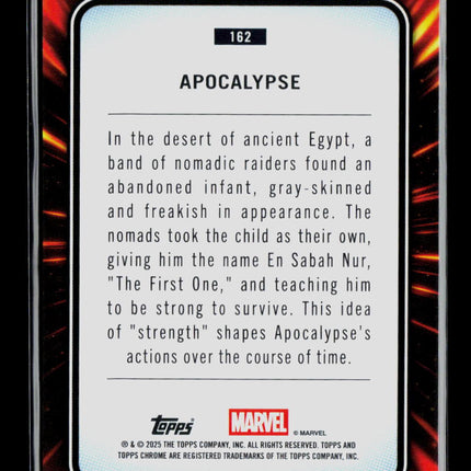 2025 Topps Chrome Marvel Sapphire Apocalypse #162