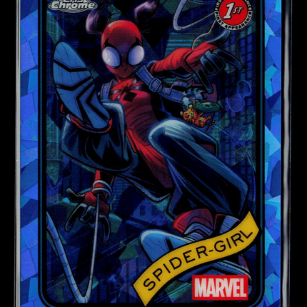 2025 Topps Chrome Marvel Sapphire Spider-Girl Makawalu Akana 1st Appearance #143