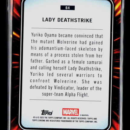 2025 Topps Chrome Marvel Sapphire Spider-Ham Lady Deathstrike #64