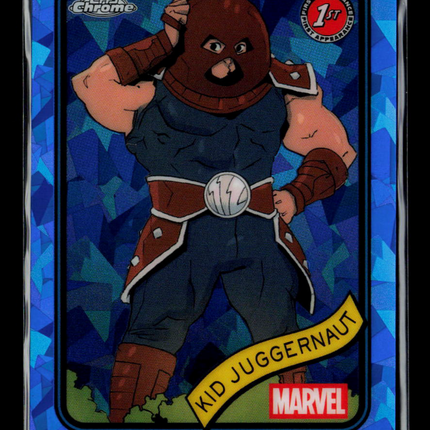 2025 Topps Chrome Marvel Sapphire Kid Juggernaut 1st Appearance #60