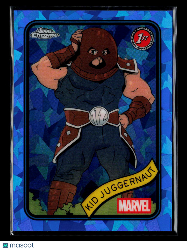 2025 Topps Chrome Marvel Sapphire Kid Juggernaut 1st Appearance #60