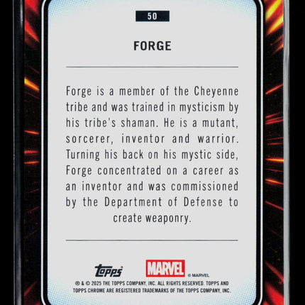 2025 Topps Chrome Marvel Sapphire Forge #50