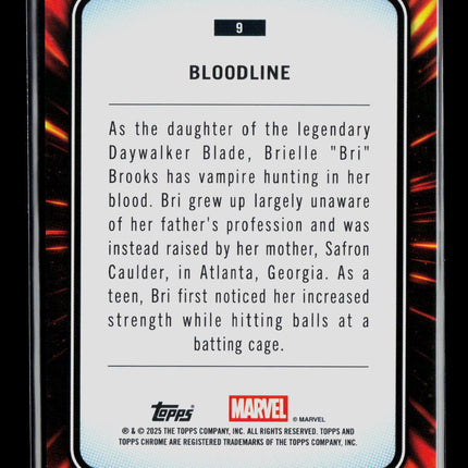 2025 Topps Chrome Marvel Sapphire Bloodline #9