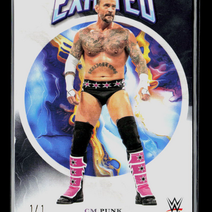 2025 Topps Exalted CM Punk #54 Black 1/1