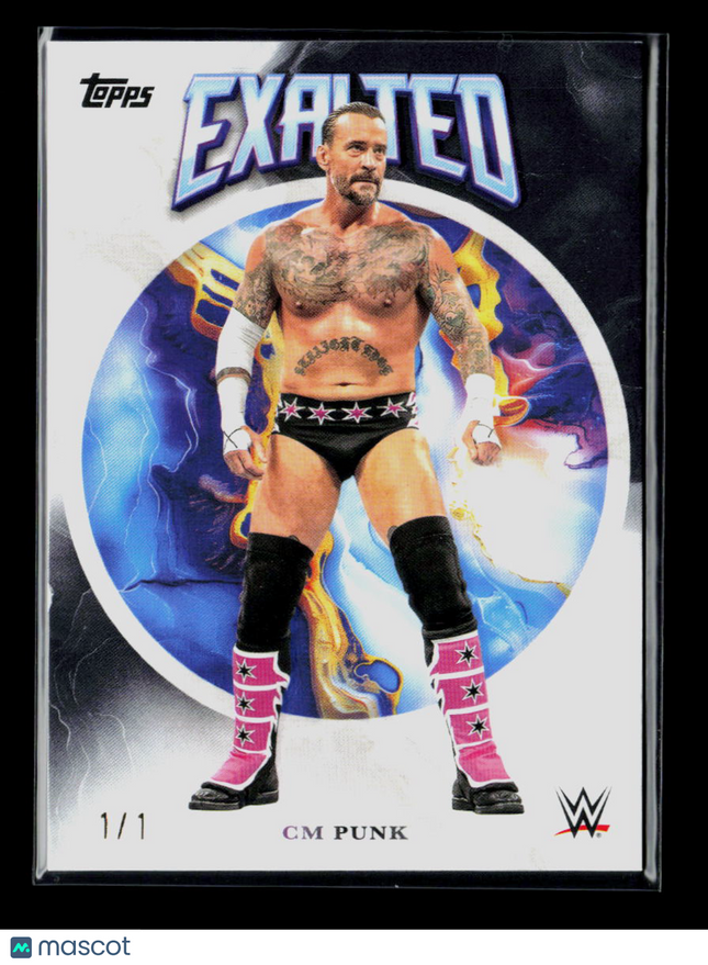 2025 Topps Exalted CM Punk #54 Black 1/1