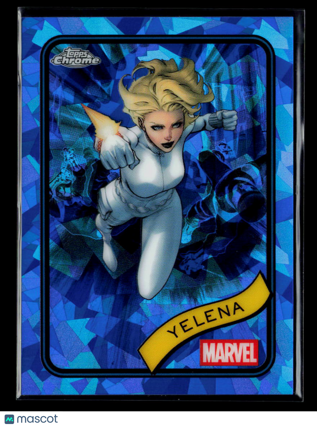 2025 Topps Chrome Marvel Sapphire Black Widow Yelena Yelena Belova #83