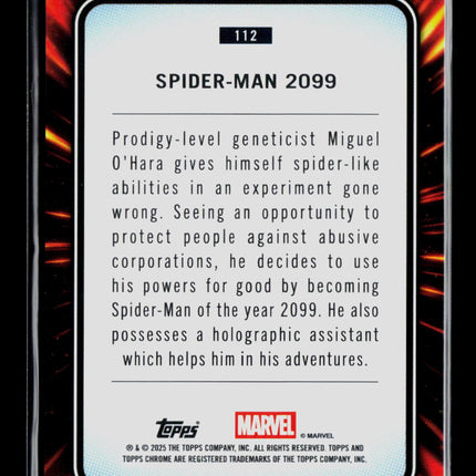 2025 Topps Chrome Marvel Sapphire Miguel O'Hara Spider-Man 2099 #112