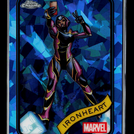 2025 Topps Chrome Marvel Sapphire Riri Williams Ironheart #71