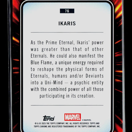 2025 Topps Chrome Marvel Sapphire Ikaris #76