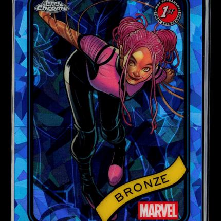 2025 Topps Chrome Marvel Sapphire Trista Marshall Bronze 1st Appearance #190