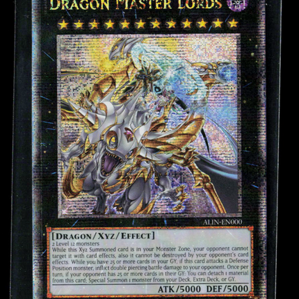 Yu-Gi-Oh! Alinance Insight Dragon Master Lords 1st Ed Alin-En000 Secret Rare