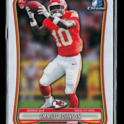 2026 Bowman Chrome Emmett Johnson #BRR-27 RC Red Logo