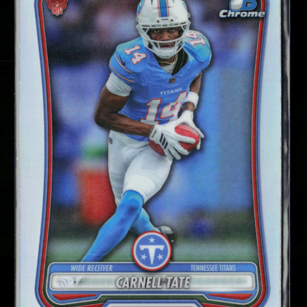 2026 Bowman Chrome Carnell Tate #BRR-9 RC Red Logo