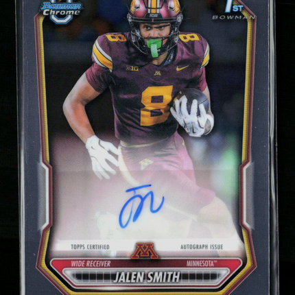 2026 Bowman Chrome University Football Jalen Smith #BCPA-JSM Auto